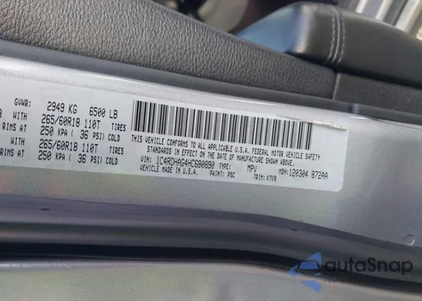 2017 Dodge Durango Sxt Rwd из США, поврежденный, VIN 1C4RDHAG4HC680890